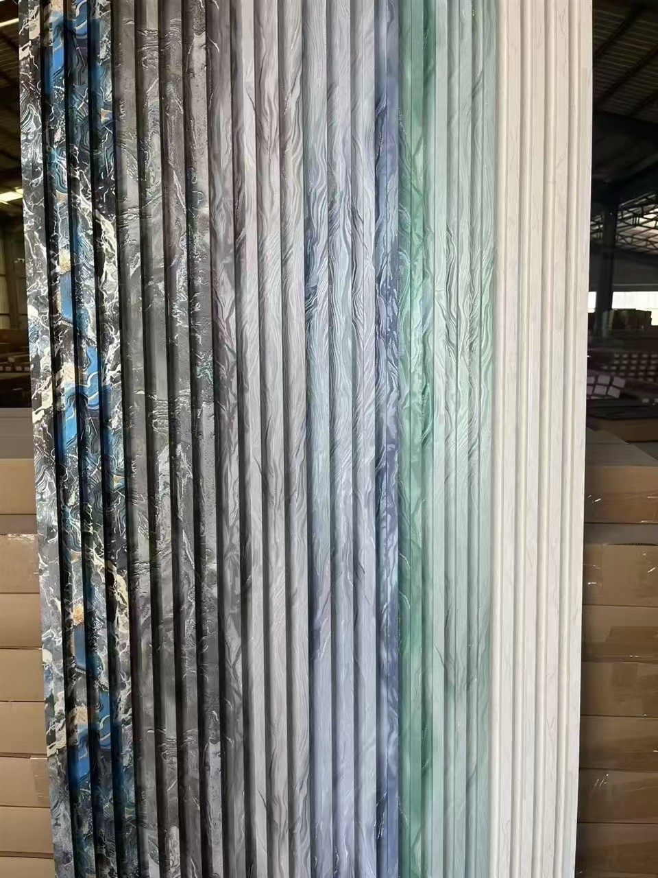 Latest Anti-Deformation Fluted 3D WPC Wall Panels high quality